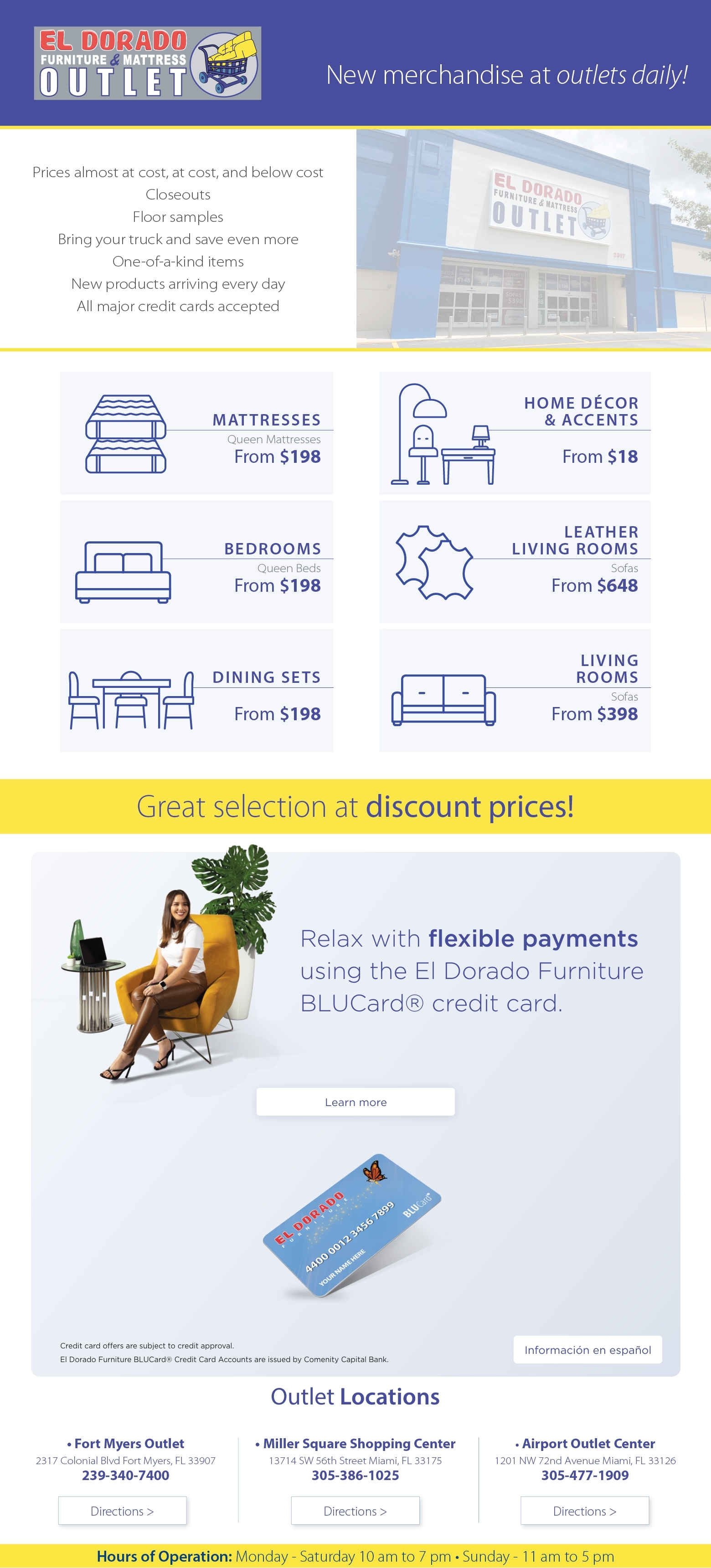 Online Sale  El Dorado Furniture